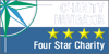 Charity Navigator four star rated charity badge